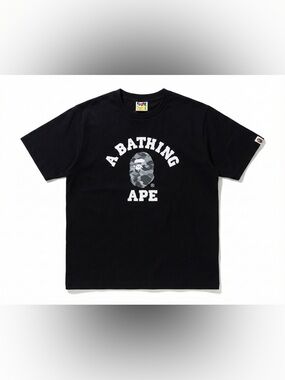 A Bathing Ape Black Logo Tee - Men's Graphic T-Shirt